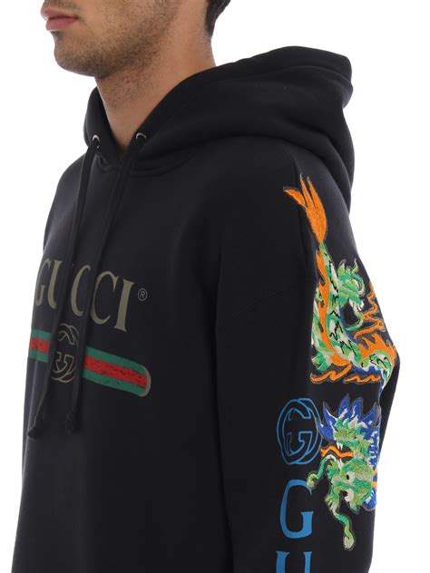 gucci mens hoodie dragon|Gucci sweatshirts for men.